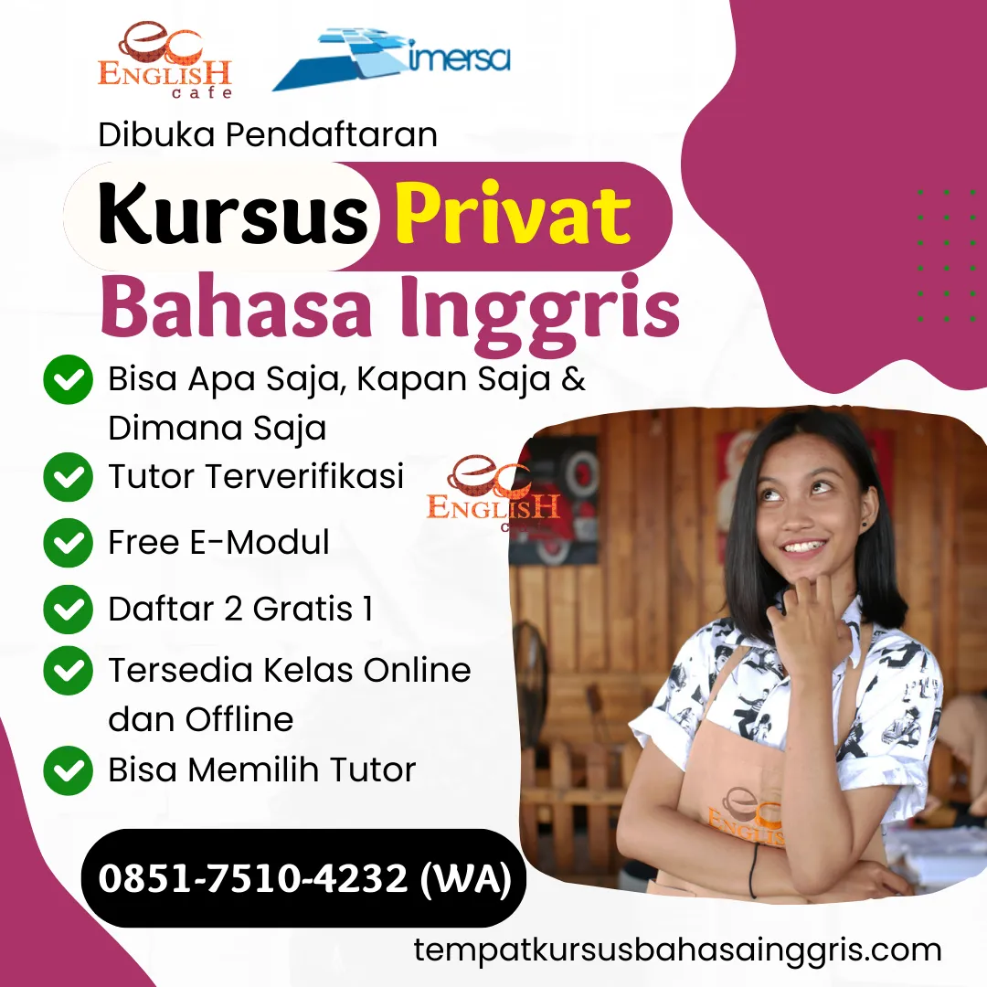 Les Bahasa Inggris di Kragan Rembang