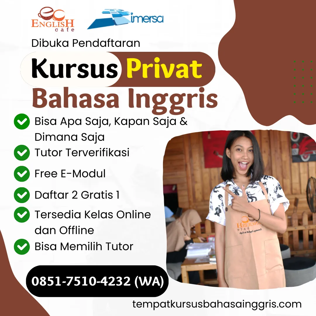 Les Bahasa Inggris di Pangkah Tegal