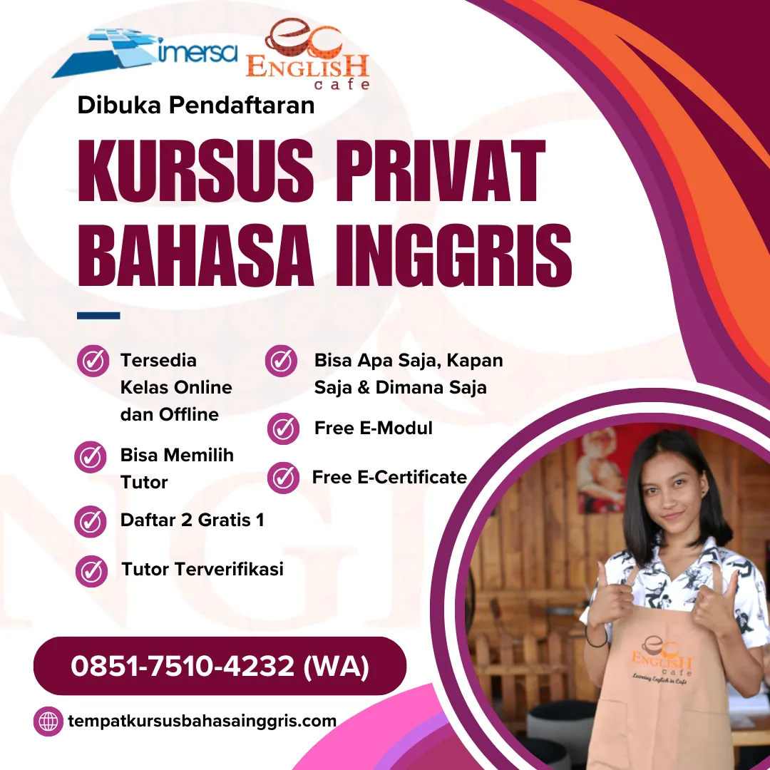 Les Bahasa Inggris di Sukoharjo
