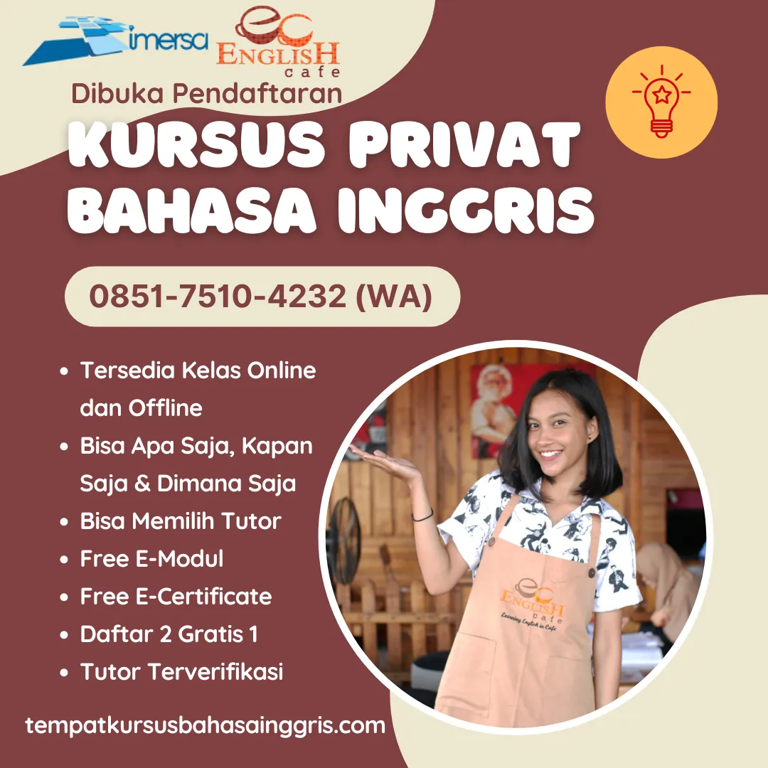 Les Bahasa Inggris di Talang Tegal