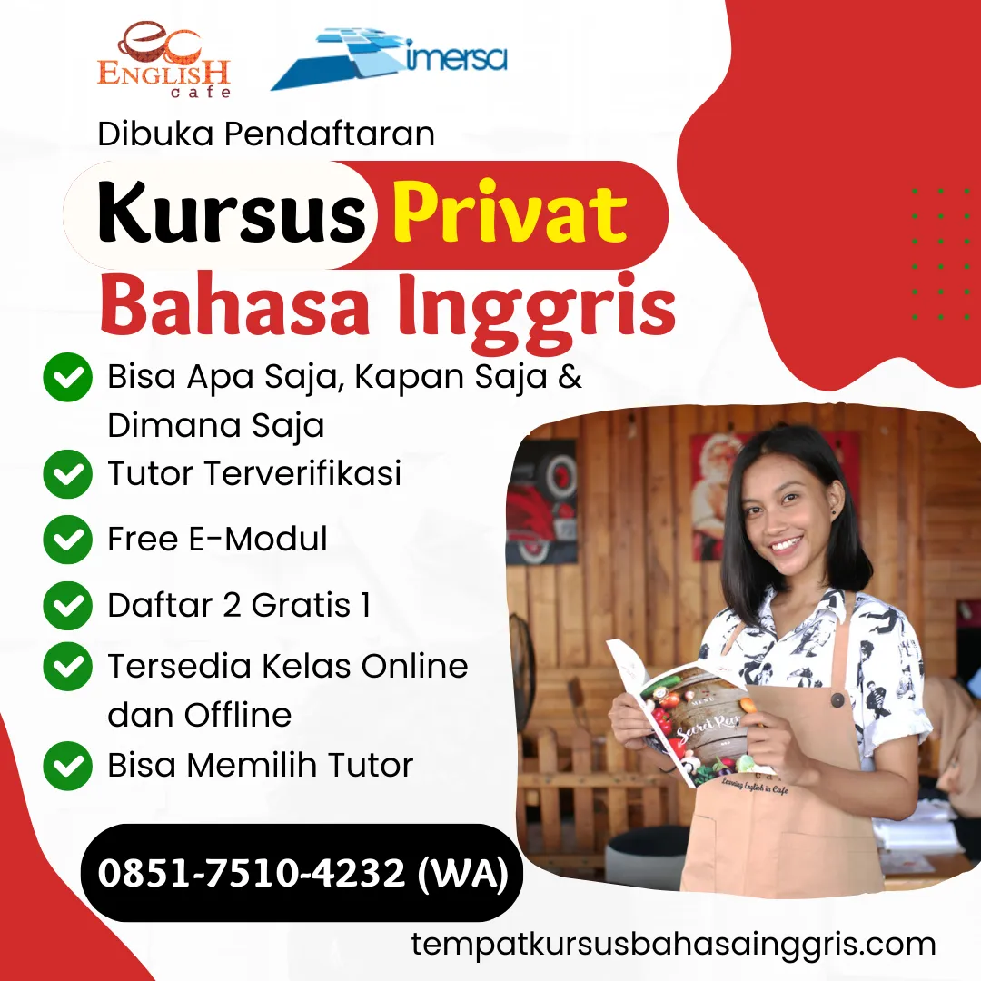 Les Bahasa Inggris di Taman Pemalang