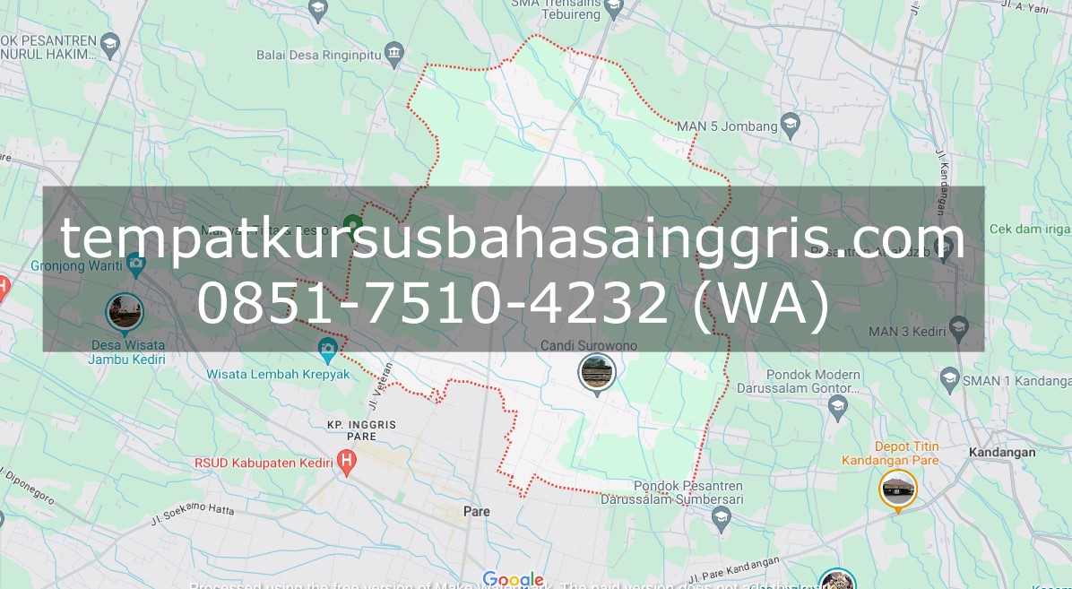 Les Bahasa Inggris di Badas Kediri, Bimbingan Belajar (Bimbel) Bahasa Inggris Badas Kediri, Privat Bahasa Inggris Badas Kediri