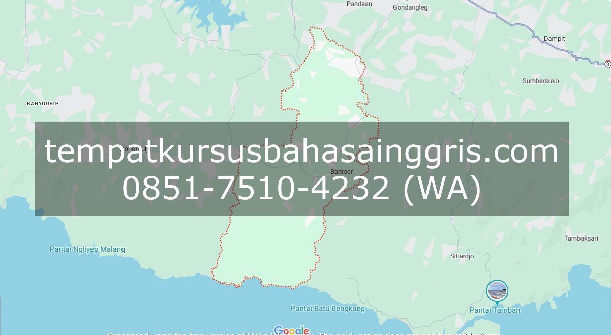 Les Bahasa Inggris di Bantur Malang, Bimbingan Belajar (Bimbel) Bahasa Inggris Bantur Malang, Privat Bahasa Inggris Bantur Malang