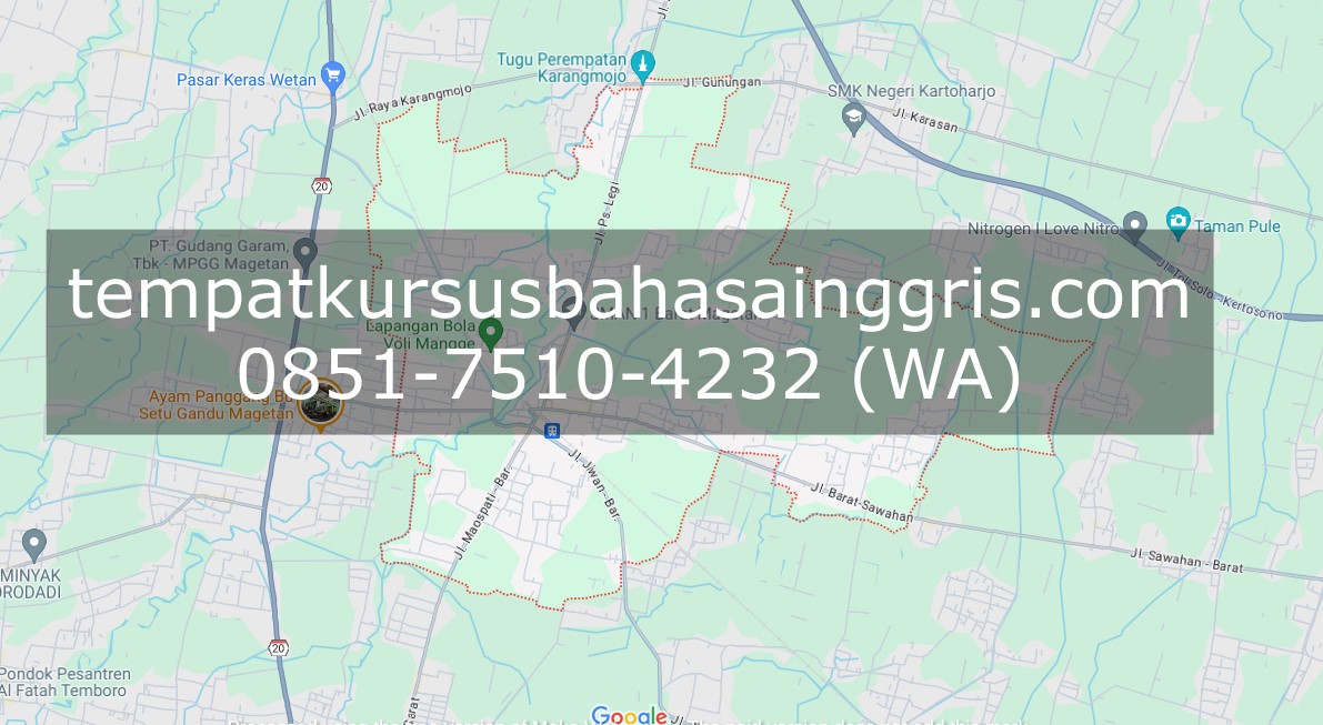 Les Bahasa Inggris di Barat Magetan, Bimbingan Belajar (Bimbel) Bahasa Inggris Barat Magetan, Privat Bahasa Inggris Barat Magetan