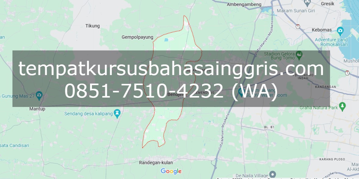 Les Bahasa Inggris di Benjeng Gresik, Bimbingan Belajar (Bimbel) Bahasa Inggris Benjeng Gresik, Privat Bahasa Inggris Benjeng Gresik