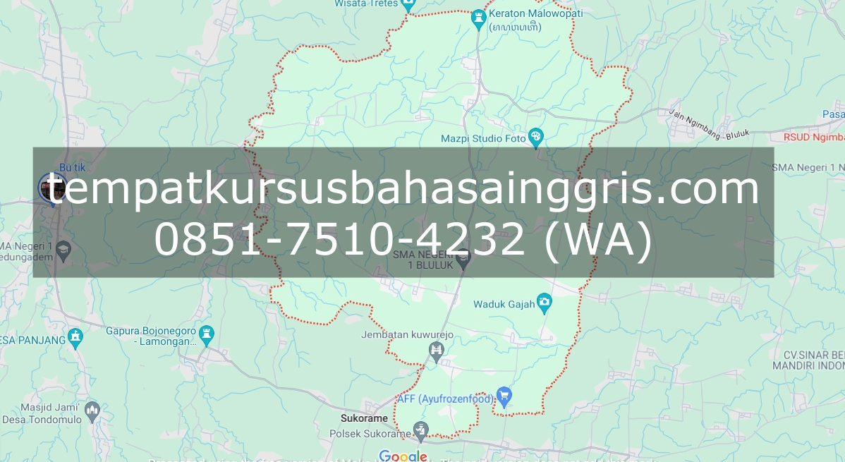 Les Bahasa Inggris di Bluluk Lamongan, Bimbingan Belajar (Bimbel) Bahasa Inggris Bluluk Lamongan, Privat Bahasa Inggris Bluluk Lamongan