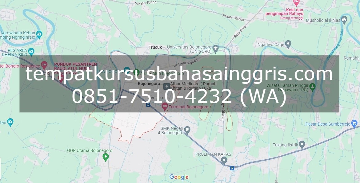 Les Bahasa Inggris di Bojonegoro, Bimbingan Belajar (Bimbel) Bahasa Inggris Bojonegoro, Privat Bahasa Inggris Bojonegoro