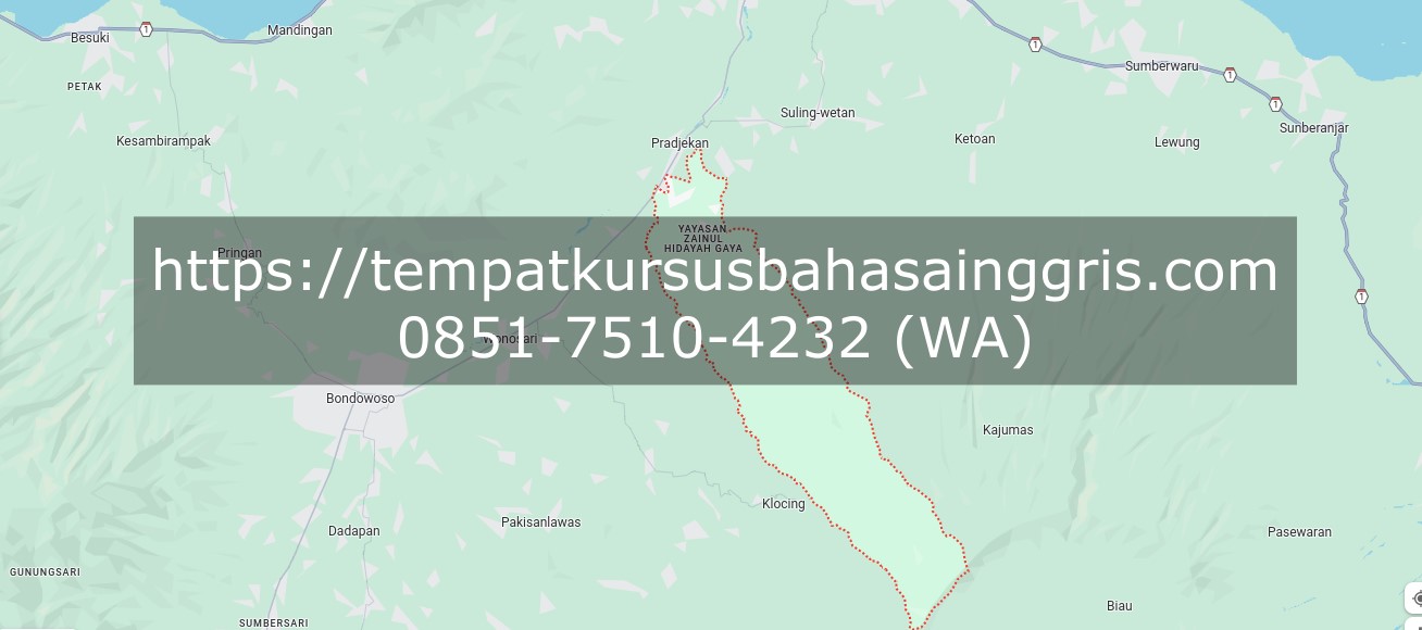 Les Bahasa Inggris di Botolinggo Bondowoso, Bimbingan Belajar (Bimbel) Bahasa Inggris Botolinggo Bondowoso, Privat Bahasa Inggris Botolinggo Bondowoso