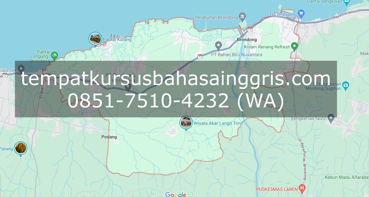Les Bahasa Inggris di Brondong Lamongan, Bimbingan Belajar (Bimbel) Bahasa Inggris Brondong Lamongan, Privat Bahasa Inggris Brondong Lamongan