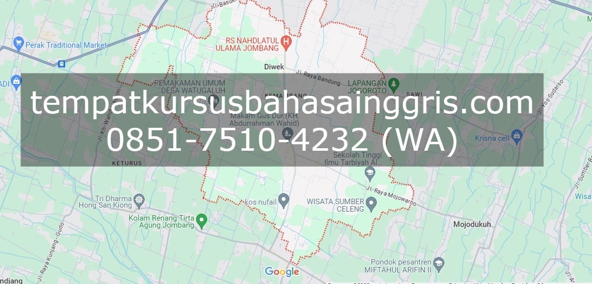 Les Bahasa Inggris di Diwek Jombang, Bimbingan Belajar (Bimbel) Bahasa Inggris Diwek Jombang, Privat Bahasa Inggris Diwek Jombang