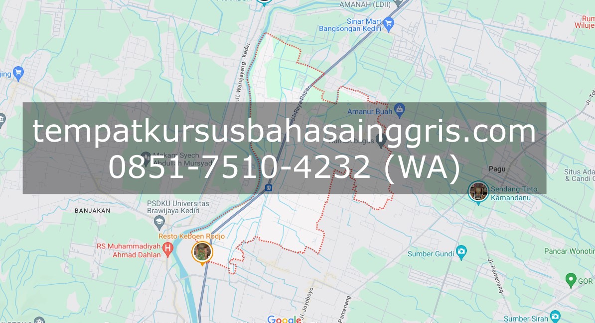 Les Bahasa Inggris di Gampengrejo Kediri, Bimbingan Belajar (Bimbel) Bahasa Inggris Gampengrejo Kediri, Privat Bahasa Inggris Gampengrejo Kediri