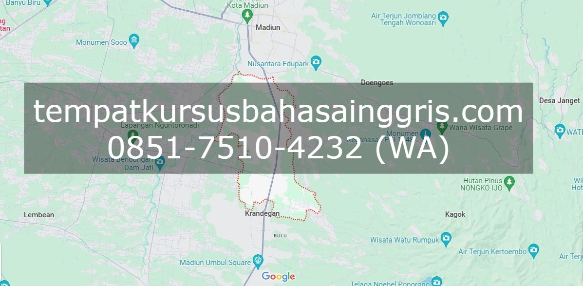 Les Bahasa Inggris di Geger Madiun, Bimbingan Belajar (Bimbel) Bahasa Inggris Geger Madiun, Privat Bahasa Inggris Geger Madiun
