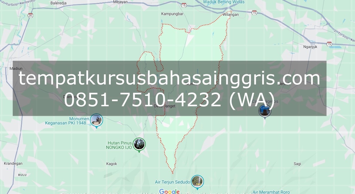 Les Bahasa Inggris di Gemarang Madiun, Bimbingan Belajar (Bimbel) Bahasa Inggris Gemarang Madiun, Privat Bahasa Inggris Gemarang Madiun
