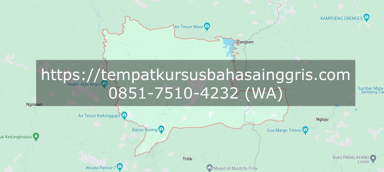 Les Bahasa Inggris di Gondang Bojonegoro, Bimbingan Belajar (Bimbel) Bahasa Inggris Gondang Bojonegoro, Privat Bahasa Inggris Gondang Bojonegoro