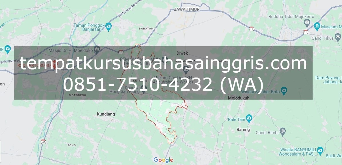 Les Bahasa Inggris di Gudo Jombang, Bimbingan Belajar (Bimbel) Bahasa Inggris Gudo Jombang, Privat Bahasa Inggris Gudo Jombang