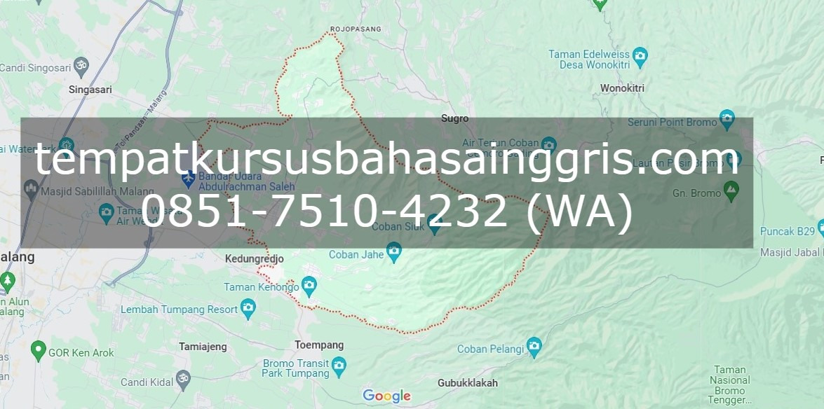 Les Bahasa Inggris di Jabung Malang, Bimbingan Belajar (Bimbel) Bahasa Inggris Jabung Malang, Privat Bahasa Inggris Jabung Malang