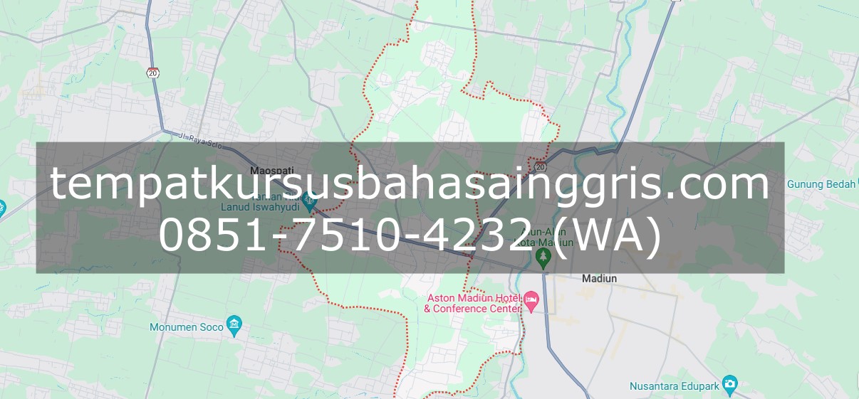 Les Bahasa Inggris di Jiwan Madiun, Bimbingan Belajar (Bimbel) Bahasa Inggris Jiwan Madiun, Privat Bahasa Inggris Jiwan Madiun