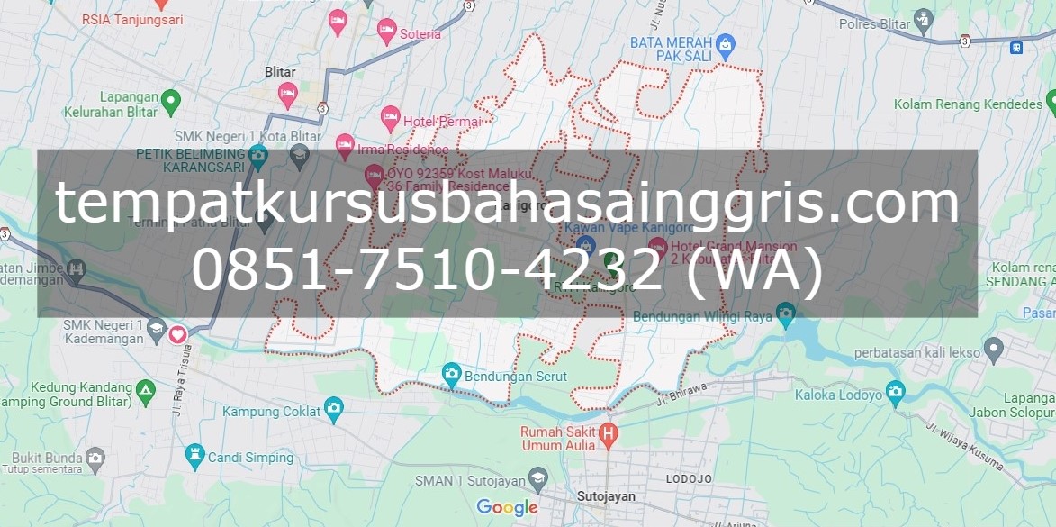 Les Bahasa Inggris di Kanigoro Blitar, Bimbingan Belajar (Bimbel) Bahasa Inggris Kanigoro Blitar, Privat Bahasa Inggris Kanigoro Blitar