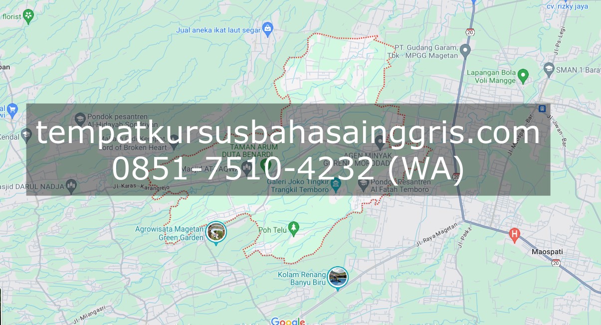 Les Bahasa Inggris di Karas Magetan, Bimbingan Belajar (Bimbel) Bahasa Inggris Karas Magetan, Privat Bahasa Inggris Karas Magetan