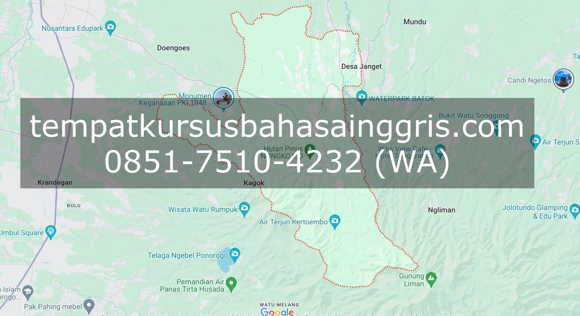 Les Bahasa Inggris di Kare Madiun, Bimbingan Belajar (Bimbel) Bahasa Inggris Kare Madiun, Privat Bahasa Inggris Kare Madiun