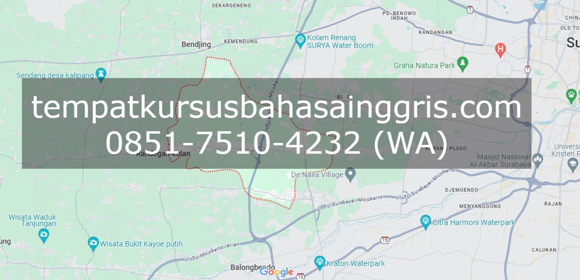 Les Bahasa Inggris di Kedamean Gresik, Bimbingan Belajar (Bimbel) Bahasa Inggris Kedamean Gresik, Privat Bahasa Inggris Kedamean Gresik