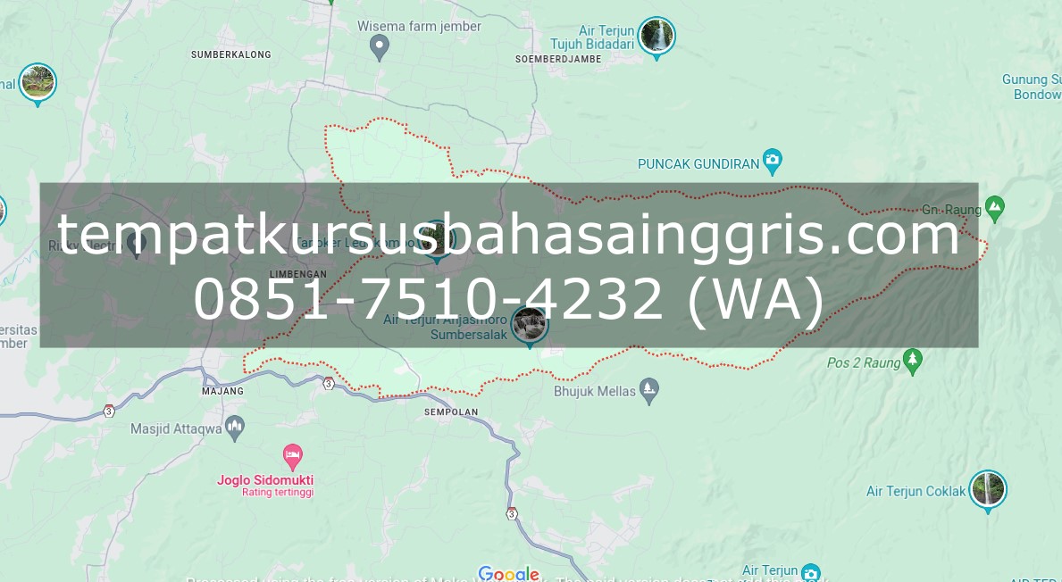 Les Bahasa Inggris di Ledokombo Jember, Bimbingan Belajar (Bimbel) Bahasa Inggris Ledokombo Jember, Privat Bahasa Inggris Ledokombo Jember