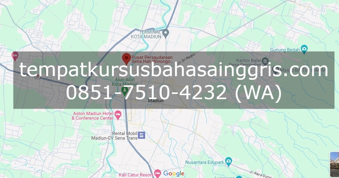 Les Bahasa Inggris di Manguharjo Madiun, Bimbingan Belajar (Bimbel) Bahasa Inggris Manguharjo Madiun, Privat Bahasa Inggris Manguharjo Madiun