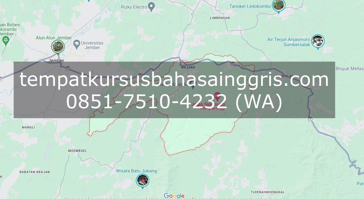 Les Bahasa Inggris di Mayang Jember, Bimbingan Belajar (Bimbel) Bahasa Inggris Mayang Jember, Privat Bahasa Inggris Mayang Jember