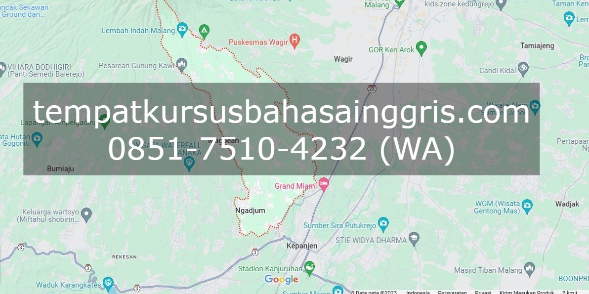 Les Bahasa Inggris di Ngajung Malang, Bimbingan Belajar (Bimbel) Bahasa Inggris Ngajung Malang, Privat Bahasa Inggris Ngajung Malang