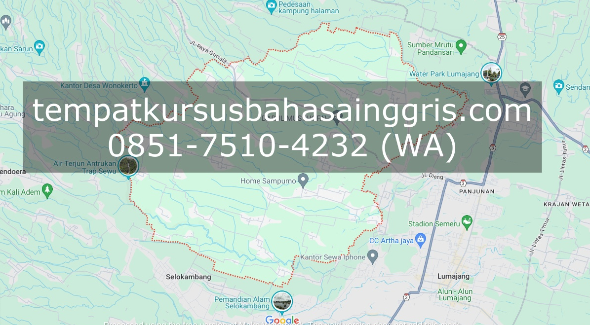Les Bahasa Inggris di Padang Lumajang, Bimbingan Belajar (Bimbel) Bahasa Inggris Padang Lumajang, Privat Bahasa Inggris Padang Lumajang
