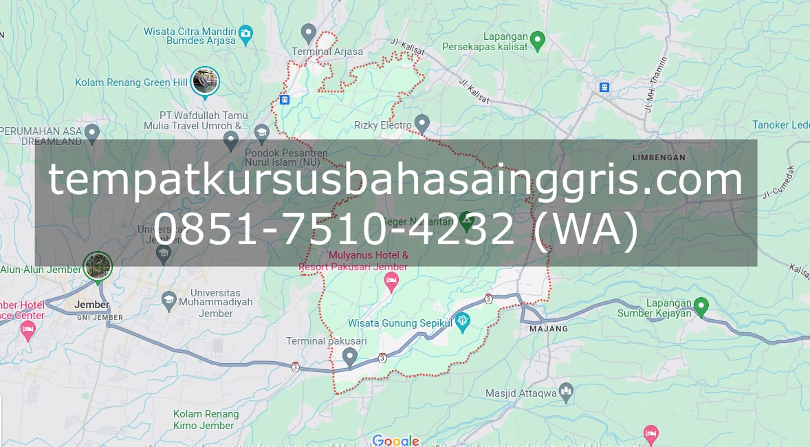 Les Bahasa Inggris di Pakusari Jember, Bimbingan Belajar (Bimbel) Bahasa Inggris Pakusari Jember, Privat Bahasa Inggris Pakusari Jember