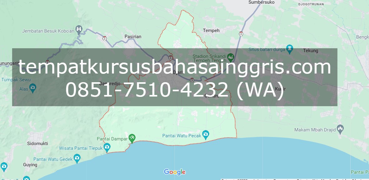 Les Bahasa Inggris di Pasirian Lumajang, Bimbingan Belajar (Bimbel) Bahasa Inggris Pasirian Lumajang, Privat Bahasa Inggris Pasirian Lumajang