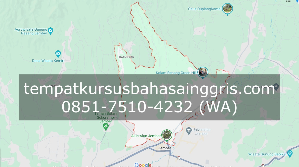 Les Bahasa Inggris di Patrang Jember, Bimbingan Belajar (Bimbel) Bahasa Inggris Patrang Jember, Privat Bahasa Inggris Patrang Jember