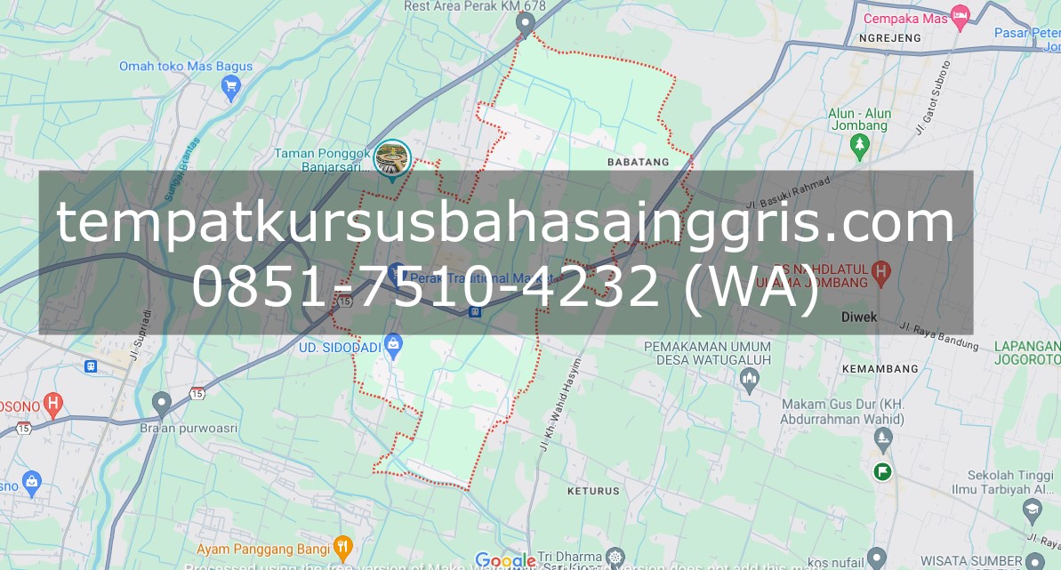 Les Bahasa Inggris di Perak Jombang, Bimbingan Belajar (Bimbel) Bahasa Inggris Perak Jombang, Privat Bahasa Inggris Perak Jombang