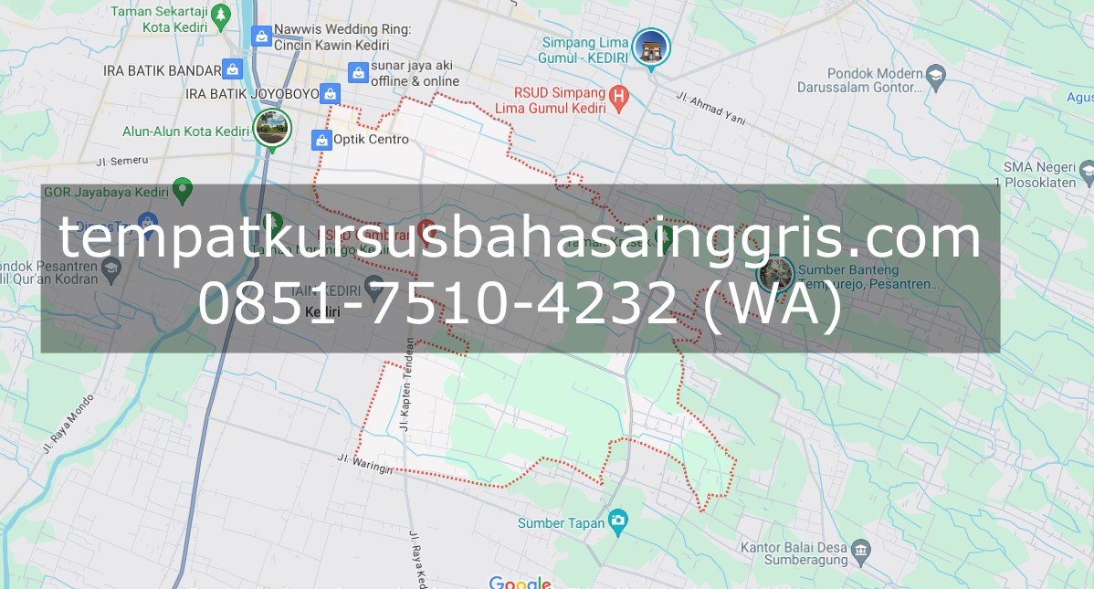 Les Bahasa Inggris di Pesantren Kediri, Bimbingan Belajar (Bimbel) Bahasa Inggris Pesantren Kediri, Privat Bahasa Inggris Pesantren Kediri