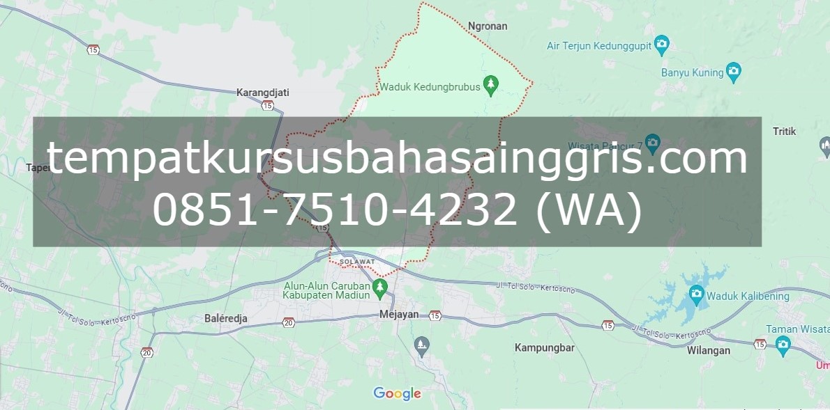 Les Bahasa Inggris di Pilangkenceng Madiun, Bimbingan Belajar (Bimbel) Bahasa Inggris Pilangkenceng-Madiun, Privat Bahasa InggrisPilangkenceng-Madiun