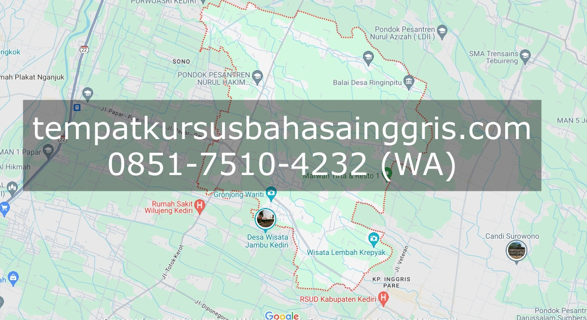 Les Bahasa Inggris di Plemahan Kediri, Bimbingan Belajar (Bimbel) Bahasa Inggris Plemahan Kediri, Privat Bahasa Inggris Plemahan Kediri
