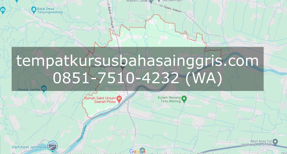 Les Bahasa Inggris di Ploso Jombang, Bimbingan Belajar (Bimbel) Bahasa Inggris Ploso Jombang, Privat Bahasa Inggris Ploso Jombang
