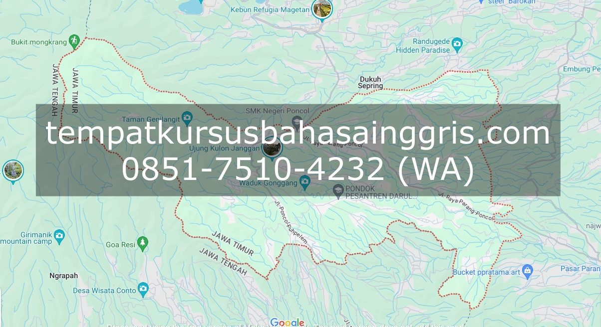 Les Bahasa Inggris di Poncol Magetan, Bimbingan Belajar (Bimbel) Bahasa Inggris Poncol Magetan, Privat Bahasa Inggris Poncol Magetan