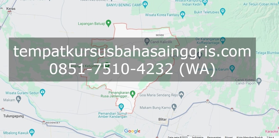 Les Bahasa Inggris di Ponggok Blitar, Bimbingan Belajar (Bimbel) Bahasa Inggris Ponggok Blitar, Privat Bahasa Inggris Ponggok Blitar