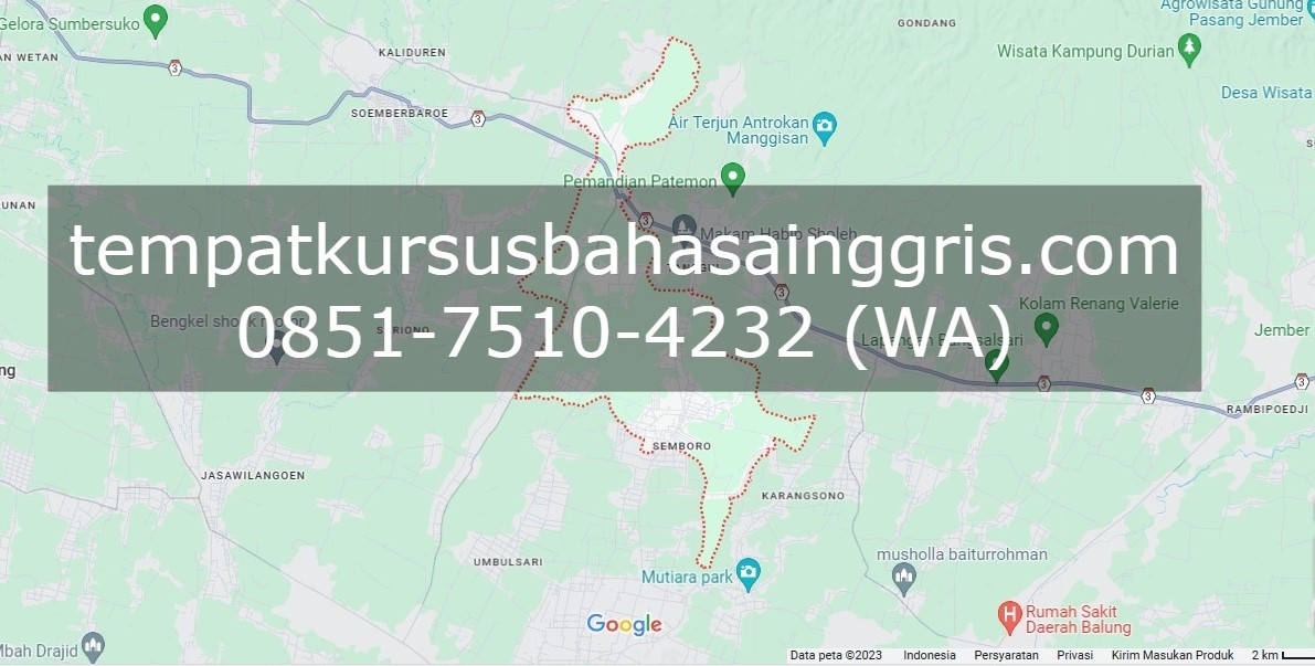 Les Bahasa Inggris di Semboro Jember, Bimbingan Belajar (Bimbel) Bahasa Inggris Semboro Jember, Privat Bahasa Inggris Semboro Jember