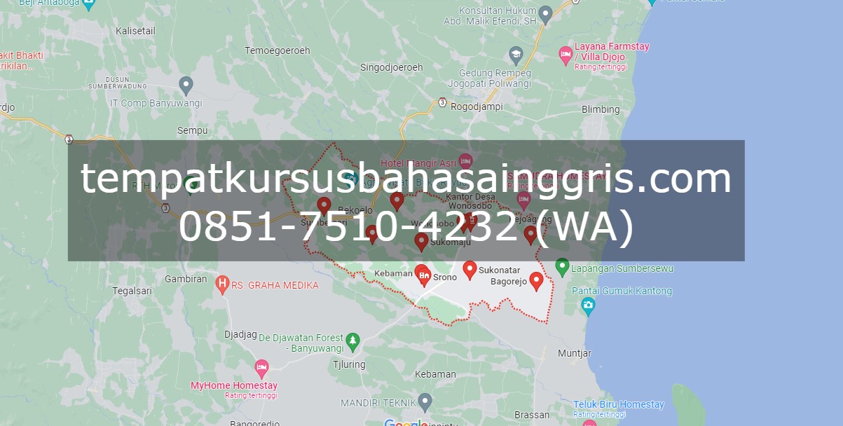 Les Bahasa Inggris di Srono Banyuwangi, Bimbingan Belajar (Bimbel) Bahasa Inggris Srono Banyuwangi, Privat Bahasa Inggris Srono Banyuwangi