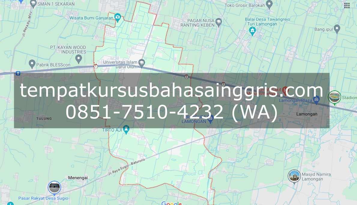 Les Bahasa Inggris di Sukodadi Lamongan, Bimbingan Belajar (Bimbel) Bahasa Inggris Sukodadi Lamongan, Privat Bahasa Inggris Sukodadi Lamongan