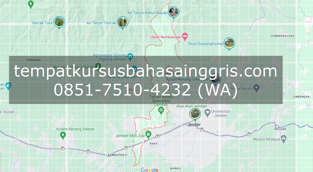 Les Bahasa Inggris di Sukorambi Jember, Bimbingan Belajar (Bimbel) Bahasa Inggris Sukorambi Jember, Privat Bahasa Inggris Sukorambi Jember