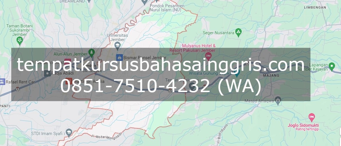 Les Bahasa Inggris di Sumber Sari Jember, Bimbingan Belajar (Bimbel) Bahasa Inggris Sumber Sari Jember, Privat Bahasa Inggris Sumber Sari Jember