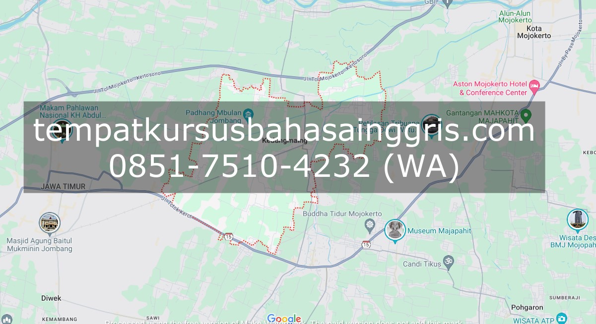 Les Bahasa Inggris di Sumobito Jombang, Bimbingan Belajar (Bimbel) Bahasa Inggris Sumobito Jombang, Privat Bahasa Inggris Sumobito Jombang