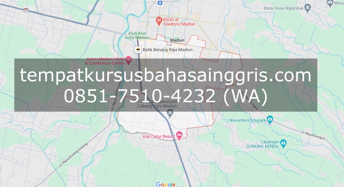 Les Bahasa Inggris di Taman Madiun, Bimbingan Belajar (Bimbel) Bahasa Inggris Taman Madiun, Privat Bahasa Inggris Parang Magetan