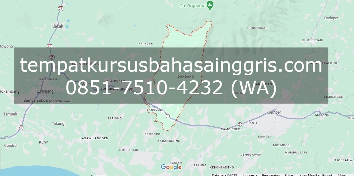 Les Bahasa Inggris di Tanggul Jember, Bimbingan Belajar (Bimbel) Bahasa Inggris Tanggul Jember, Privat Bahasa Inggris Tanggul Jember