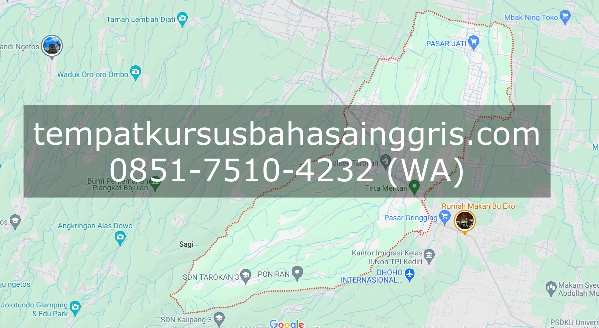 Les Bahasa Inggris di Tarokan Kediri, Bimbingan Belajar (Bimbel) Bahasa Inggris Tarokan Kediri, Privat Bahasa Inggris Tarokan Kediri