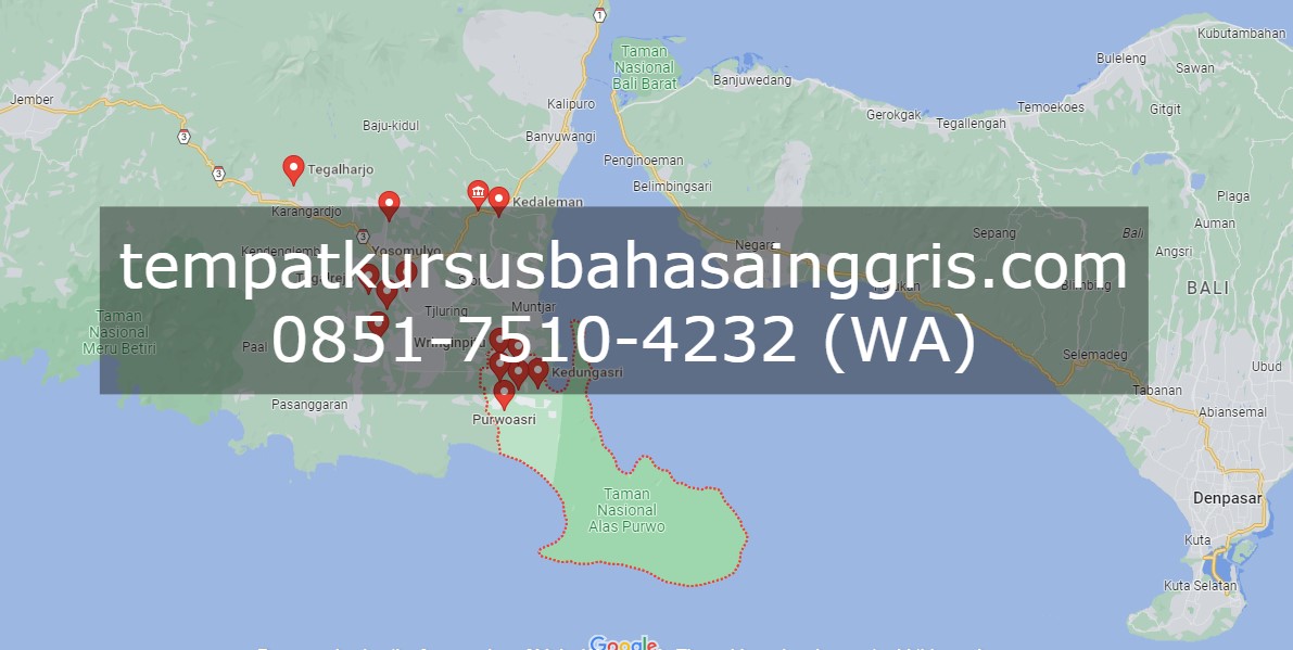 Les Bahasa Inggris di Tegaldlimo Banyuwangi, Bimbingan Belajar (Bimbel) Bahasa Inggris Tegaldlimo Banyuwangi, Privat Bahasa Inggris Tegaldlimo Banyuwangi